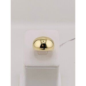 10k gold ring dome chunky polished design size 8